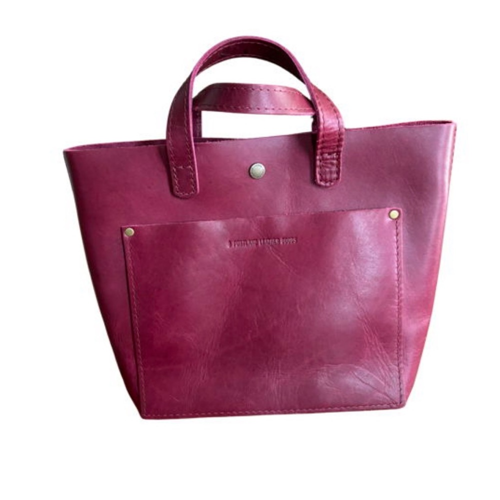 Portland Leather Goods Boysenberry mini classic crossbody